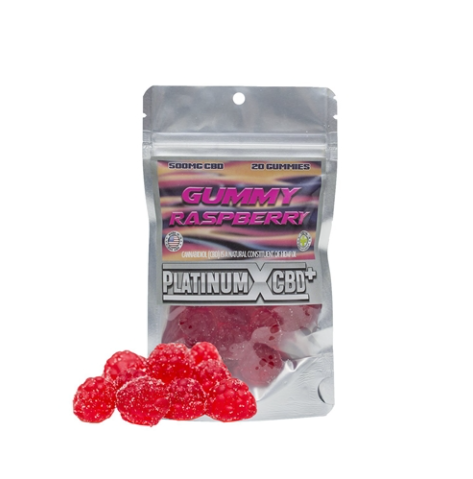 Platinum Cbd 500mg Raspberry Gummies